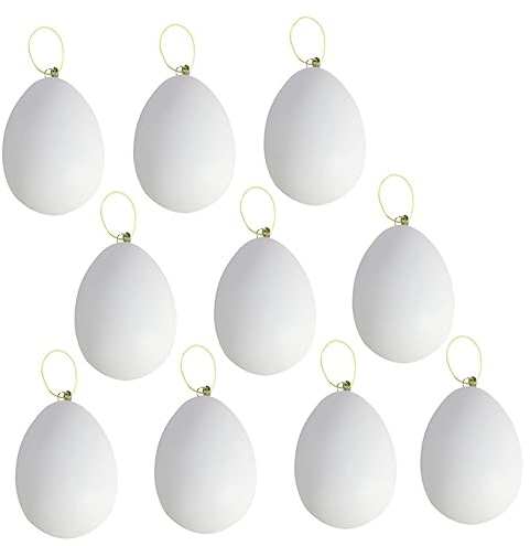 ibasenice Jouets pour Œufs De Pâques Coquilles Dœufs Dimitation pour Enfants Peinture Dœufs Artificiels pour Enfants Décorations De Pâques Jouets pour Couleur Aléatoire