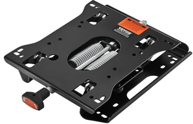VEVOR Kit di Sospensione del Sedile Senza Binario Scorrevole, Sospensione Universale del Sedile con Sospensione Pneumatica per Tosaerba a Raggio di Sterzata Zero, per Carrello Elevatore, Bulldozer