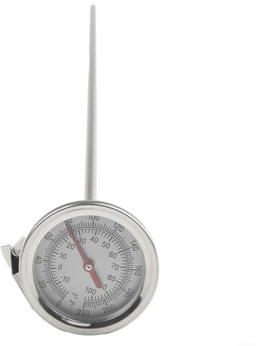 Kompost Bodenthermometer, 50Cm Länge Edelstahl Präzisionsmessgerät, 0-120°C Feuchtigkeitsresistent Robust Langlebig, Für Garten Gewächshaus Kompostierung, Gartenthermometer
