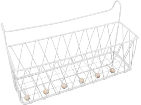 Abaodam Bunk Bed Bedside Shelf Organizer Iron Hanging Storage Rack for Dorm Room Modern Bedside for Books and Essentials Convenient Upper Bunk Storage Solution