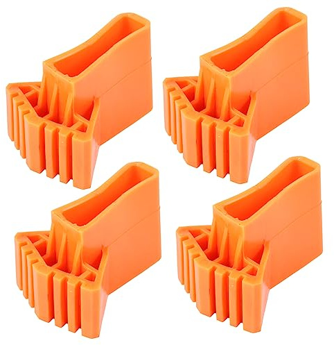 LIFKOME Set De 4 Tacos De Goma Para Patas De Escalera Plegable, Tamaño 50x20 Mm, Resistentes a Caídas, Ideales Para Proteger Superficies Exteriores Como Grava y Concreto