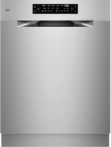 AEG 8000 Geschirrspüler mit 2 Reinigungszonen Unterbau GU8200A2SCM | ZoneClean, sichere Glasreinigung, vielseitige Körbe, 38 dB mit ExtraSilent, WiFi Spülmaschine, Innenbeleuchtung, 8,4 L, 60cm