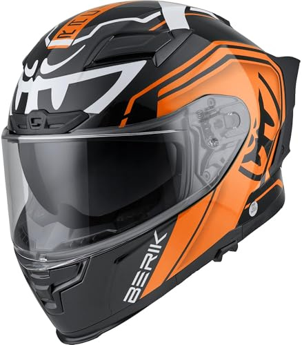 Berik FF871 Mapuro Helm, schwarz/orange, S