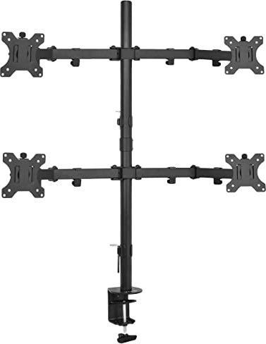 VIVO Quad LCD Monitor Desk Mount Stand Heavy Duty Fully Adjustable fits 4 /Four Screens up to 27 ~ (by)