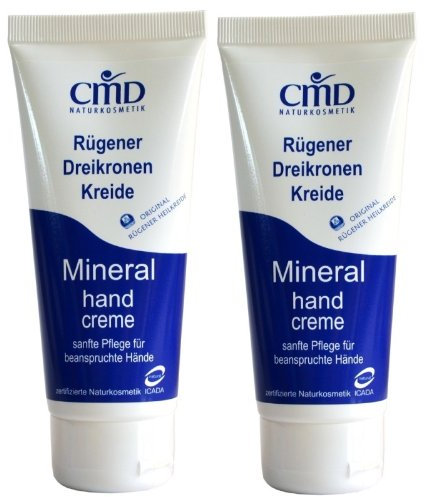 CMD Mineral Handcreme mit Rügener Kreide (bio, vegan, Naturkosmetik) 2er-Pack (2x100 ml)