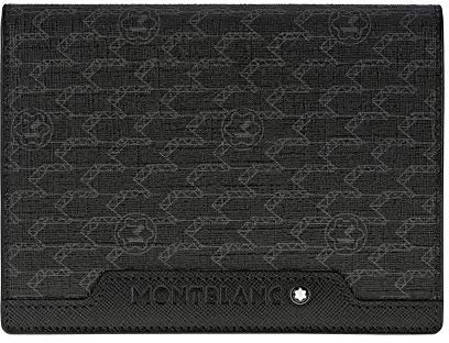 Montblanc MB Signature Passport Holder Black Porte-Passeport pour Adulte, Unisexe, Noir, Taille Unique