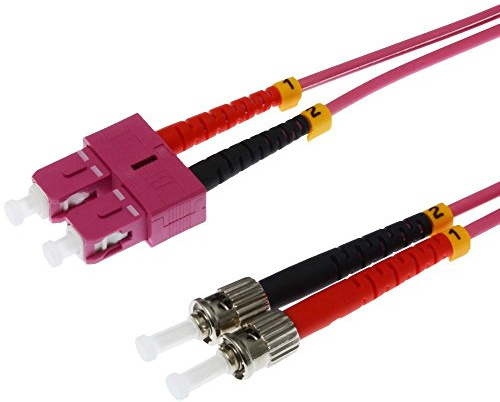 Helos 3 m OM4 SC/ST 3 m SC 2 x ST violett