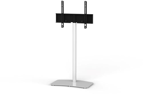 Sonorous PL2800WHTWHT Support TV sur pied orientable Verre/Aluminium