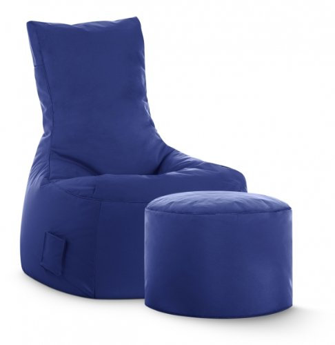 SITTING POINT only by MAGMA Sitzsack-Set Brava Swing + Hocker dunkelblau