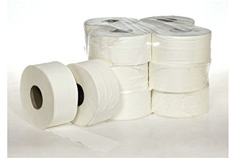 Lot de 12 rouleaux de papier toilette Mini Jumbo Pure cellulose