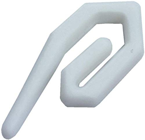 Fort Fasteners Curtain Glider Tape Hooks Standard Nylon White Maxi 240 Hooks