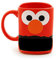 Enesco Our Name is Mud Tasse Elmo, Sesamstraße mit Plätzchenschlitz, 1 Stück, rot