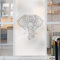 PVCOLL Glasfolie Fensterfolie Scrub Elektrostatische Kleber Elefant Totem Bad Badezimmer Fenster Schiebetür Anti-Transparent Wasserdicht Glas Film 60 * 90 cm