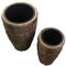 FRANK FLECHTWAREN Übertopf Innenbereich,Topf, Blumentopf Coconut, 2er Set, Dekotopf, Pflanztopf, Naturmaterial Ø 25 x 45 cm, Einsatz Ø 18 x 19 cm, Ø 35 x 55 cm, Einsatz Ø 27 x 26 cm