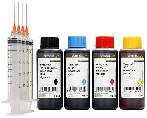 Druckertinten Set kompatibel für HP 30, 31, 32 Smart Tank 315, 450, 455, 457, 550, 555, 559, 570, 655 (non OEM) 4x250ml