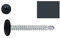 Vis autoperceuses 4,2x25 mm RAL 7016 gris anthracite tête rondelle par 100