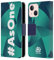 Head Case Designs Officially Licensed Scotland Rugby Sea Green As One Leather Wallet Case Compatible With Apple iPhone 13 Mini