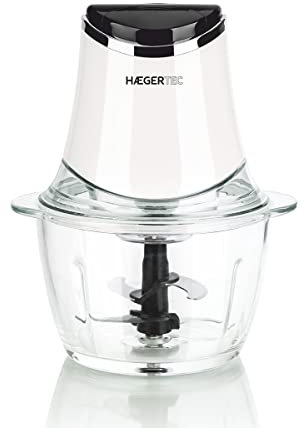 HAEGER Chopper Glas x Zerkleinerer aus Edelstahl, 300 W