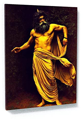 Leinwandbild Hades Griechischer Gott 1, Heimdekoration, Wandkunstdruck, Poster, Gemälde, 91,4 x 121,9 cm, 1,9 cm