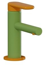 Mitigeur lavabo VITRA Sento Kids jaune et vert
