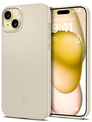 Spigen Thin Fit Case Compatible with iPhone 15 - Mute Beige