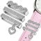 Gatuida Uhrarmband Charms Dekorative Ringschlaufen: Uhrenarmband Anhänger Uhrenarmband Zubehör Dekorative Charm Bänder Metall Glänzendes Zubehör