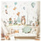 DEKO KINDERZIMMER Wandtattoo Waldtiere Babyzimmer Wandsticker Bär Fuchs Tipi Wandaufkleber Bäume Kinderzimmer Wanddeko DK1139-01