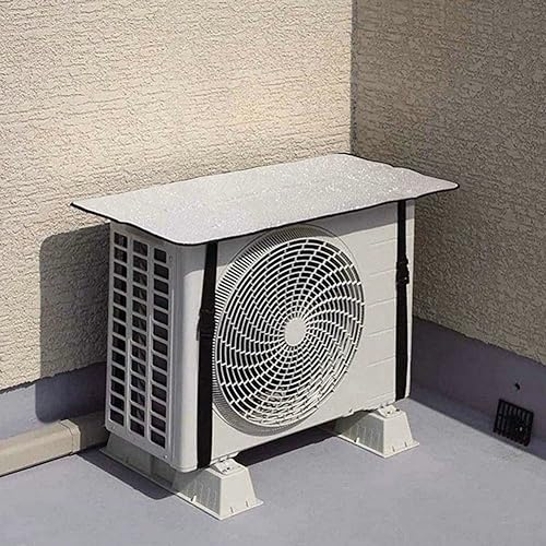 SPORTARC Klimaanlage Outdoor Haube, Outdoor Einheit Sonnenschutz und Regenschutz, Klimaanlage Abdeckung mit Aluminiumfolie 80 * 40cm