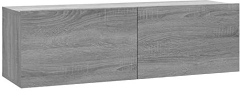 Tidyard Mobile,TV,Pensile,da Parete,Moderno,in Truciolato,Grigio Sonoma,100x30x30cm,Mobile TV da Muro Moderno,Mobile TV Pnesile,Mobile TV Sospeso,Mensola TV da Parete, Mensola TV da Parete Sospeso