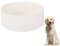 Gamelle Grand Chien en Ceramique - Gamelle Gros Chien de Remplacement - Grande Bol Croquette Chien - Écuelle Chien - Gamelle Eau Chien Anti Eclaboussure - Gamelles Grands Chiens - 1800 ML - Blanc