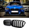 HengjiayaoF20 F21 Rejilla Parrillas delanteras de radiador para BMW Serie 1 F20 F21 Parrilla Negro riñones Negra Doble 2011 2012 2013 2014 Negro Brillante(For 1er F20 2011-2014)
