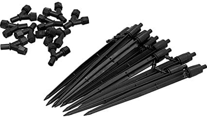 10 Stück Tropfstrahler, Verstellbare Garten-Mikro-Tropf-Nebeldüse, Wasserfluss, Tropfbewässerung, Tropfer für Bewässerungssystem für Garten, Terrasse, Rasen, Blumen