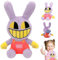 Gxlaihly The Digital Circus Plush, Circus Plush Toy, The Amazing digital Circus,Plush Toys for Circus Clowns,Christmas or Birthday Gifts for Boys and Girls (Sitting Rabbit)