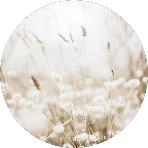 Pro-Art Glasbild Meadow flowers III, rund 50 cm