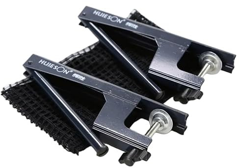 GAREGEAR Huieson Standard-Tischtennisnetz, zum Anklipsen und Schrauben, professionelles Tischtennisnetz, Rack-Set, Zubehör, Klemmtypen (Schraub-Typ)