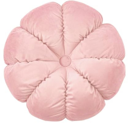 Fouriding Runde Blume Wurfkissen 45cm Samt Petal Kissen für Wohnzimmer Sofa Bett Stuhl Boden Auto Home Decoration (Rosa)