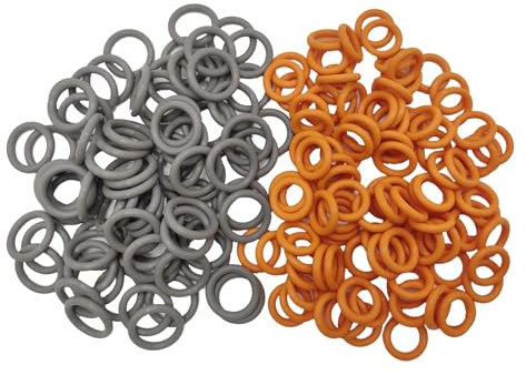 1/4 & 3/8'' Pressure Washer Quick Coulper Colored O-Rings (50+50) 100 Pack （Orange+Grey） Set Kit