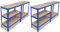 2 x Regal Lagerregal Steckregal Metallregal Kellerregal Blau,270565