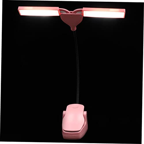 Homoyoyo Touch Smart LED Klemmleuchte Pink Dimmbare Tischlampe mit Augenschonendem Licht Stabile Klavierleuchte für Klavier und Notenständer LED Schreibtischlampe für Zuhause