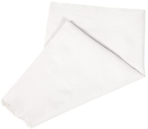 HOMSFOU Pantalla de tela para manualidades, funda de lámpara de lino y poliéster, decoración para el hogar, 140 x 100 cm, blanco