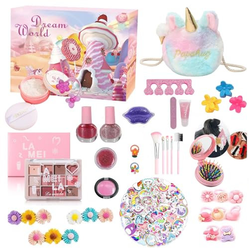 Adventskalender 2024 Beauty - 55 Stück Einzeln Verpackte Make-Up Set - Inklusive Lidschatten, Foundation, Haarschmuck Und Handtasche - Kosmetik Adventskalender Geeignet Für Teenager-Mädchen