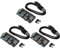 Guihydur 3X USB Hub Hat mit 4 Anschluss für 3/2 / Zero W Erweiterungs Karte USB zu Uart für Serielles Debugging, Kompatibel mit USB 2.0/1.1