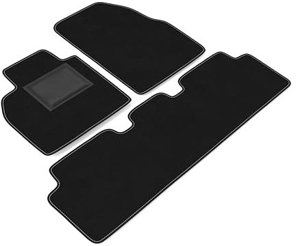 DHCarMats Auto-Fußmatten für Renault Scenic 2 von 2003 bis 2009 | Auto-Fußmatten aus Teppichmaterial, rutschfest, Innenraum – komplettes Set vorne und hinten