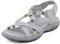 Meik Mangni Sandales Sport Femme Sandale de Randonnée d'été Sandales de Marche Légères à Bout Ouvert Chaussures de Trekking en Plein,Gris,Taille:37 EU