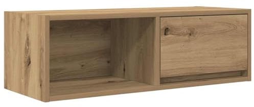 vidaXL Mueble para TV Madera de ingeniería Roble Artisan 80x31x25,5 cm, Banco de TV, Mueble de Alta fidelidad, Centro de Entretenimiento
