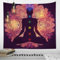 ZHQFLC Spiritueller Wandteppich mit sieben Chakren Yoga Meditation Wandteppich Indischer Hippie Chakra Wandteppich Wandbehang für Schlafzimmer Home Decor (100x75cm,P)