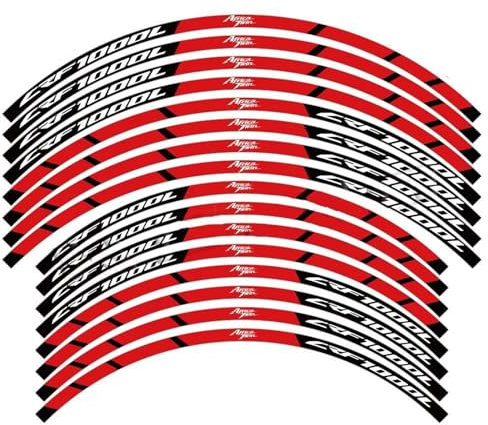 Adesivi Ruota Adesivo Per Cerchioni Da 21'' E 18'', Adesivo Per Mozzo Motocross, Riflettente, Impermeabile, Accessori Per H&onda Africa Twin CRF1000L Crf 1000 L Adesivi Ruote Per Cerchioni(Colore 2)