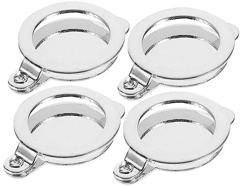 HOMSFOU 4 Stück Kupfer-Guckloch-Sichtschutzabdeckung für Wohnungen, hohe Sicherheit, Türspion, Zubehör, einfache Installation, Tür-Augenabdeckung, kein Material, bequeme Beobachtung