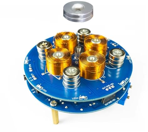 Rersduyt DIY Welding Kit Electronic Small Fabrication Experiment Magnetic Levitation Module Kit Coil Push Down Circuit Board
