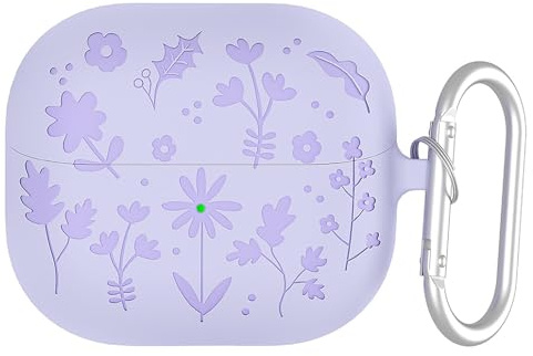 GIOPUEY Cover Compatibile con Samsung Galaxy Buds 3 FE, Cilicone Custodia, Ultrasottile Case Cover, Antiurto, Resistente ai Graffi - Purple
